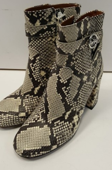 coach snakeskin boots